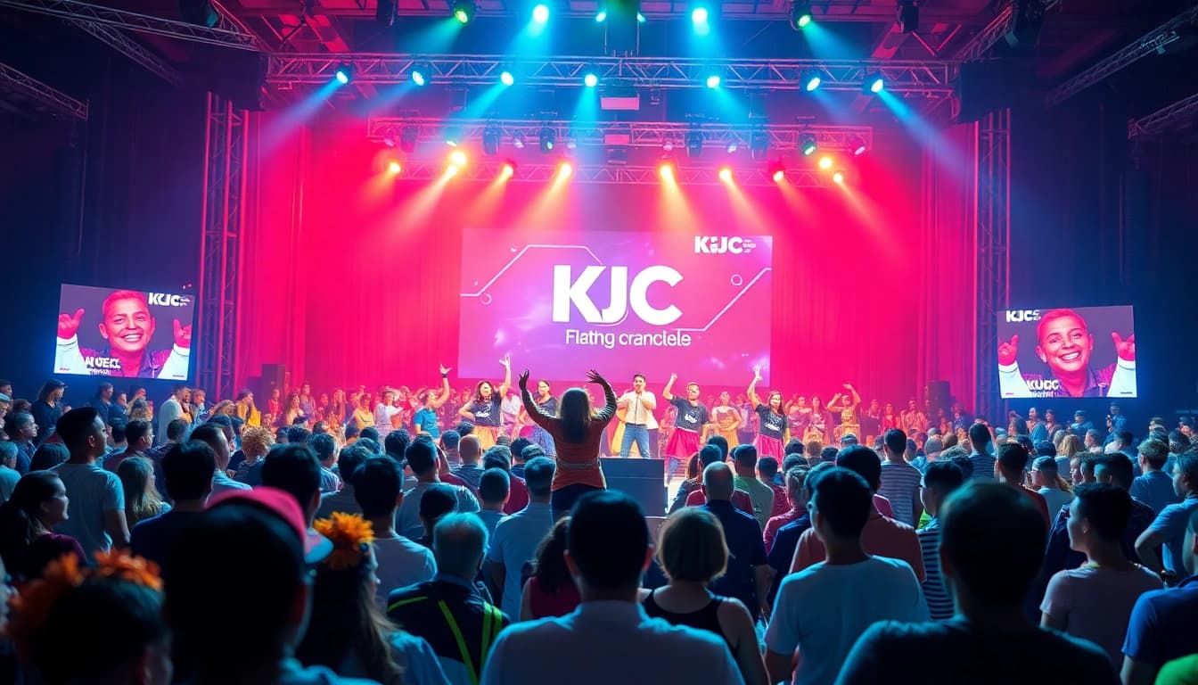 KJC365's vibrant international entertainment event showcasing dynamic performances and an enthusiastic audience.
