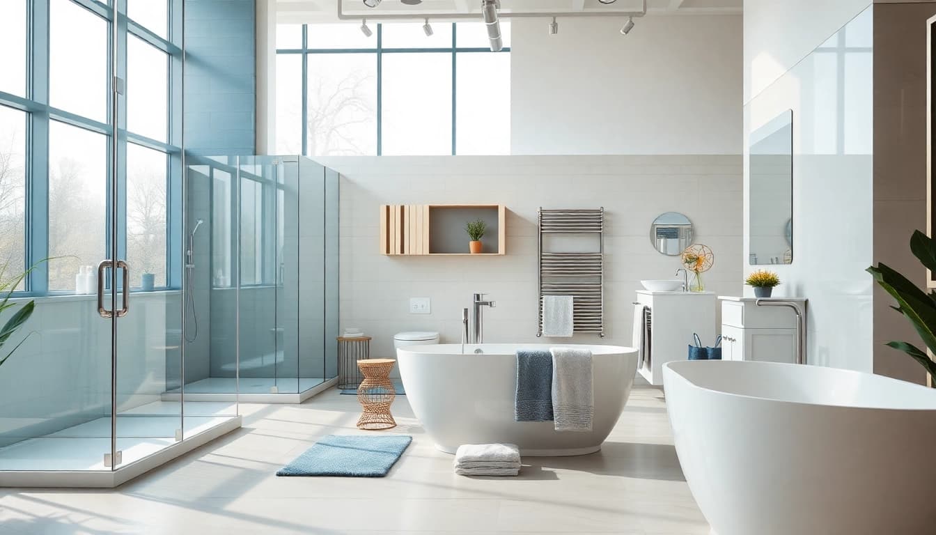 Sonni sanitär GmbH präsentiert hochwertige Badezimmerprodukte in modernem Design.