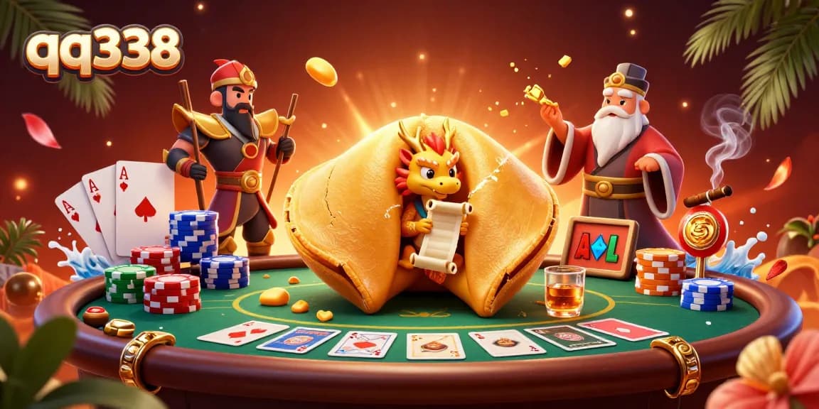 Engage with thrilling poker action featuring qq338's dynamic characters and vibrant elements.