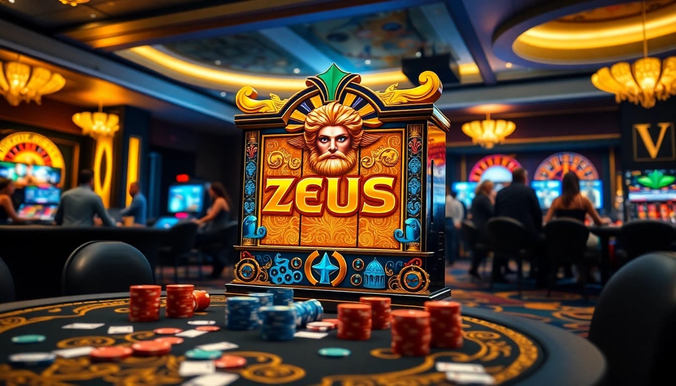 Rasakan kegembiraan Zeus Slot di kasino mewah yang menampilkan permainan yang mendebarkan dan visual yang mencolok.
