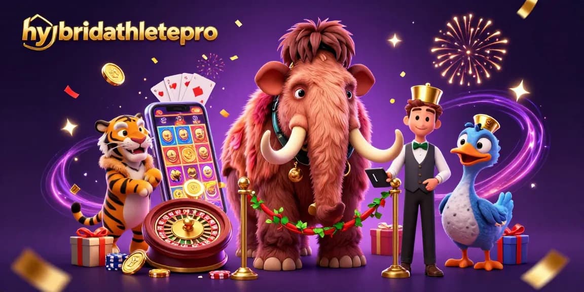 Engage with hybridathletepro in a rich casino scene featuring iconic characters and vibrant gaming elements.