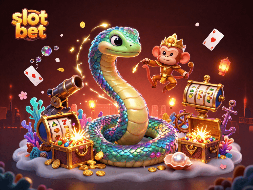 Slot bet terbaru dengan simbol slot dan raja monyet beraksi dalam permainan yang menguntungkan.