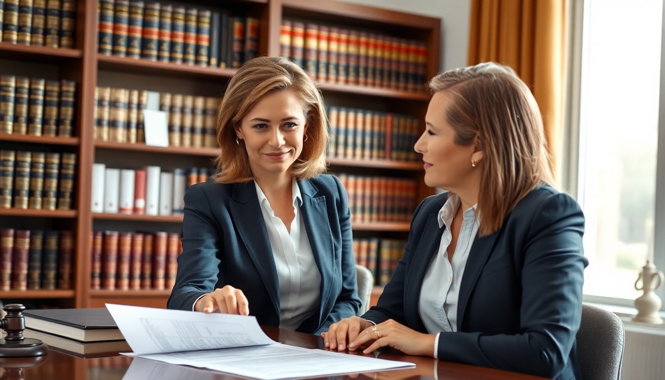 Clearwater truck accident attorney consulting with a client, showcasing professionalism and legal support.