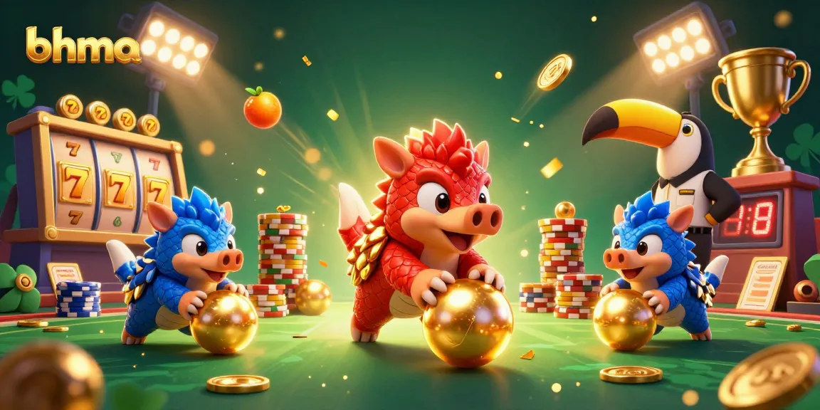 Experience the thrilling action at bhma's credit card casinos with lively pangolins and dynamic slot elements.