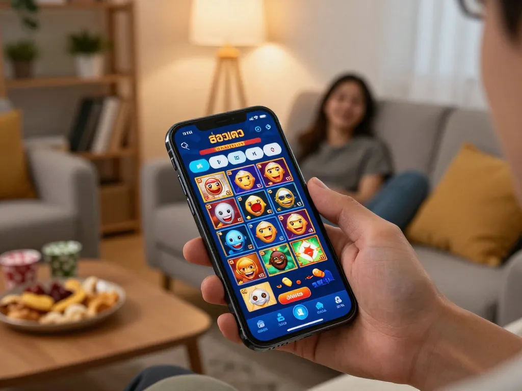 Engaging gameplay on a smartphone showcasing the สล็อตวอเลท app with vibrant slot games.