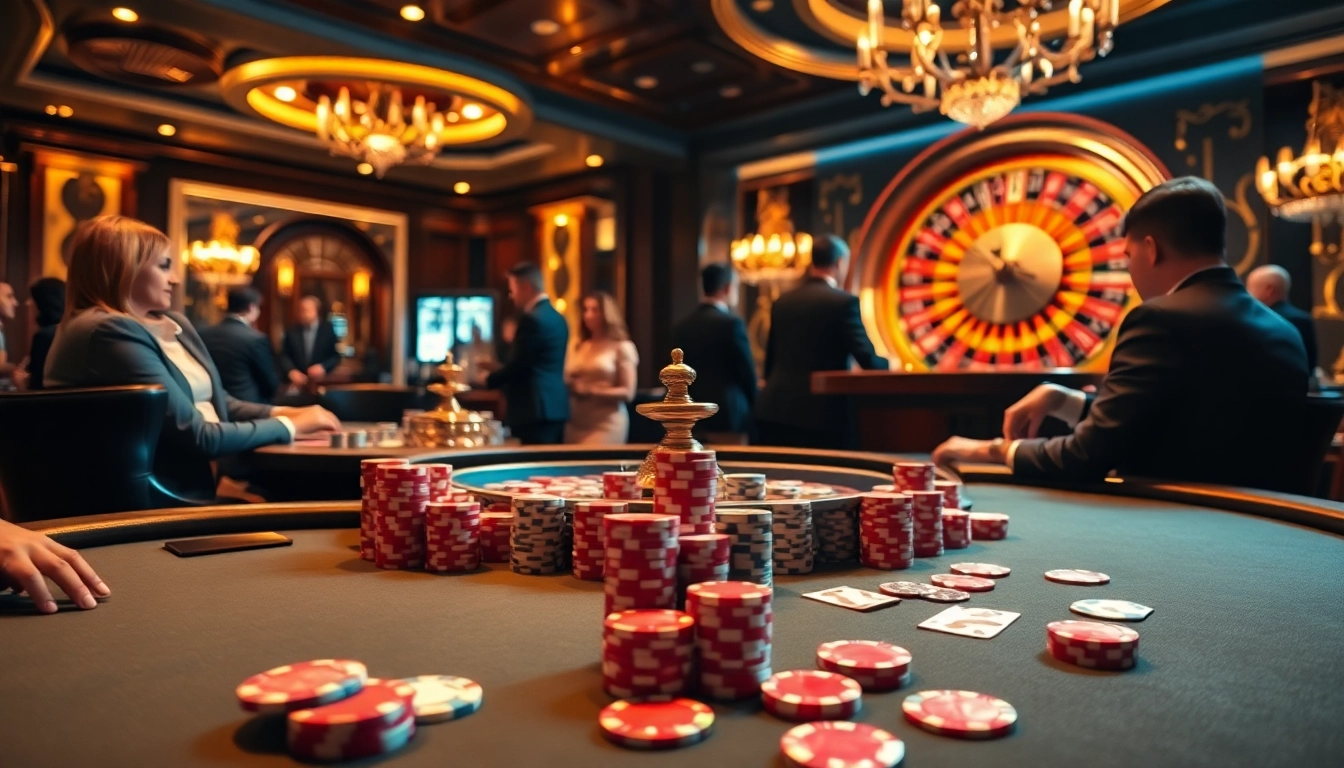 Engaging gameplay at nn88 poker table with vibrant chips and inviting atmosphere.