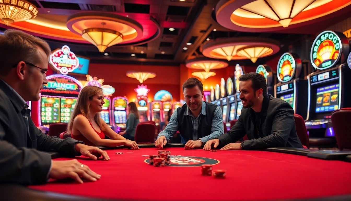 Menangkan permainan dengan daftar apk saat bermain di meja poker kasino yang ramai.