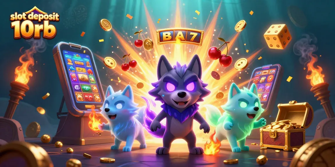 Experience the thrill of slot deposit 10rb in a vibrant 3D scene featuring a jackpot explosion.
