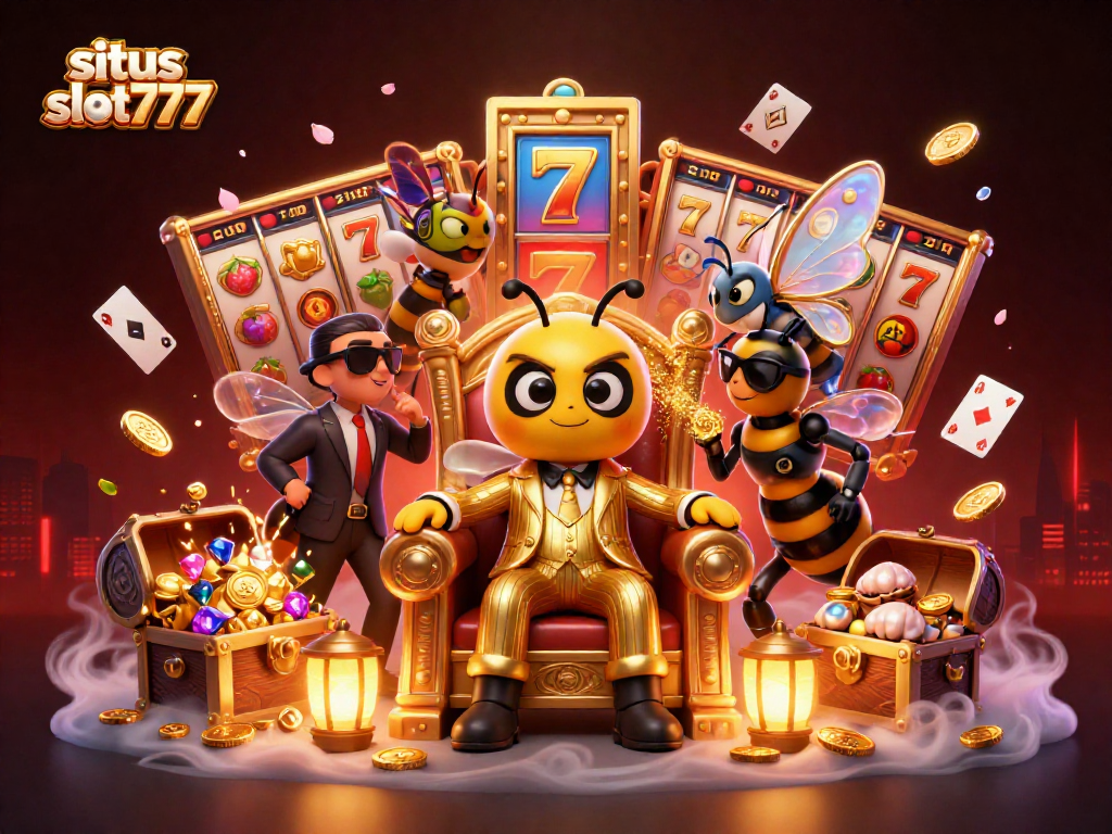 Experience exhilarating wins on situs slot777 with vibrant slot reels and a dynamic casino scene.