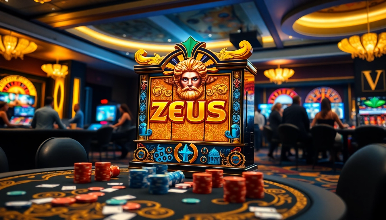 Rasakan kegembiraan Zeus Slot di kasino mewah yang menampilkan permainan yang mendebarkan dan visual yang mencolok.
