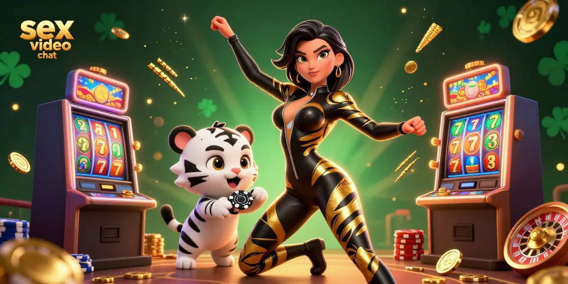 Engage in thrilling sex video chat with vibrant atmosphere and dynamic casino elements.