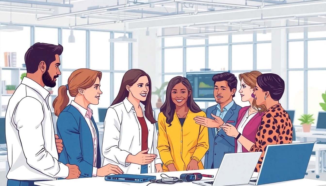 Enable productivity with an AI assistant for enterprise teams in a modern office setting.