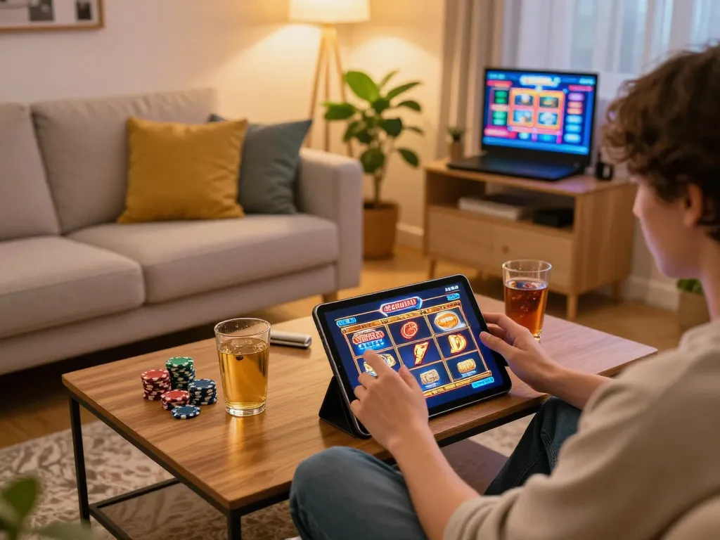 Engage with slot gacor saat ini while enjoying a cozy online gaming experience at home.