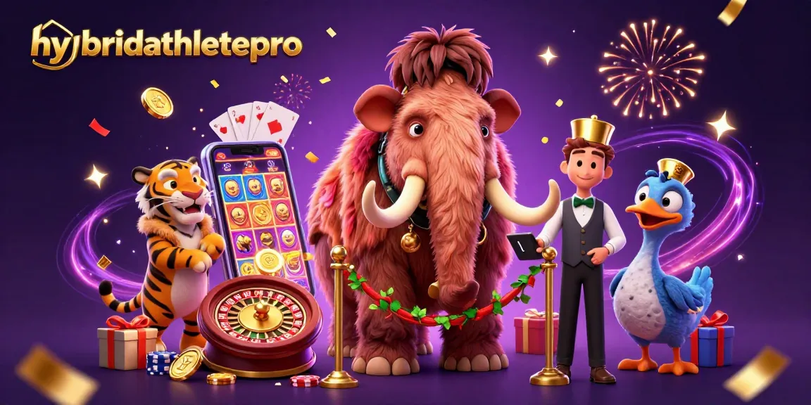 Engage with hybridathletepro in a rich casino scene featuring iconic characters and vibrant gaming elements.