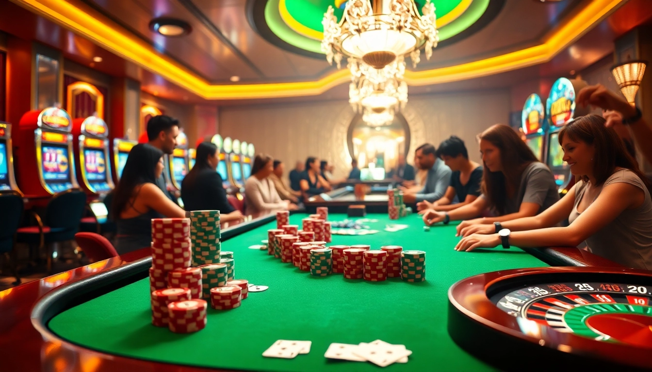 Experience the thrill of betting with depo 5k at a vibrant casino table filled with chips.