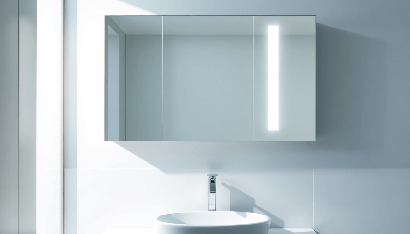 Transform your space with a stunning mirrored bathroom cabinet with light that enhances beauty and functionality.