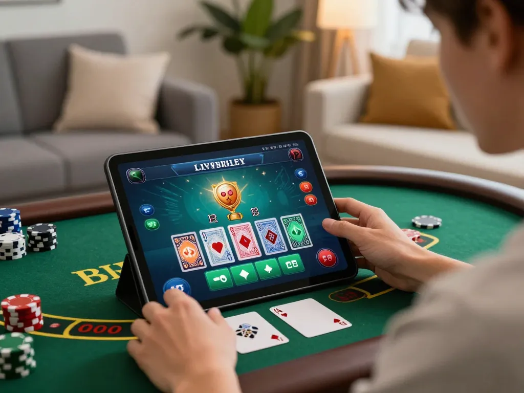 Engaging online gaming session at tg88-bm, showcasing a player at the blackjack table interface.