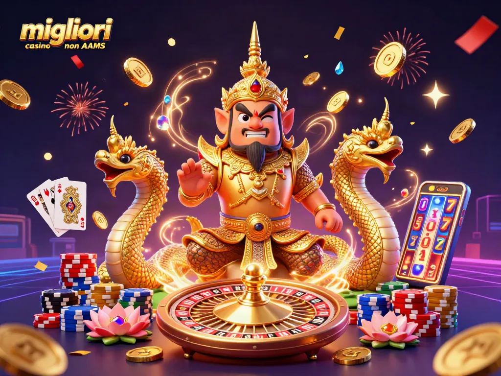 Vinci con i migliori casino non AAMS, esplora slot fortunate e giochi scoppiettanti in un'atmosfera vibrante.