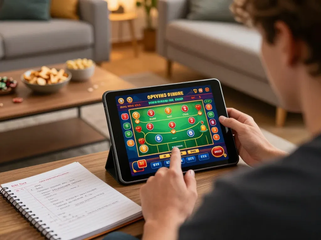 Engaging moment of online gaming at home on a tablet at casino esteri che accettano italiani.