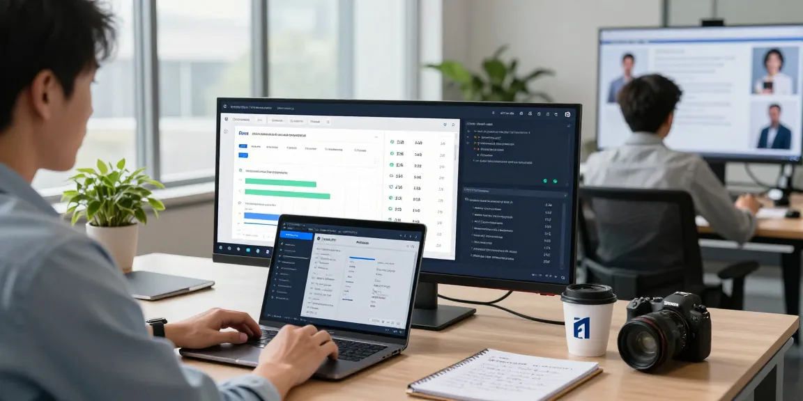 Analyzing AI-generated content with an advanced ai detector in a modern workspace.
