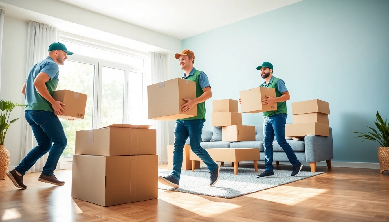 Movers assisting a family relocating across provinces showcasing professionalism in moving companies across provinces.
