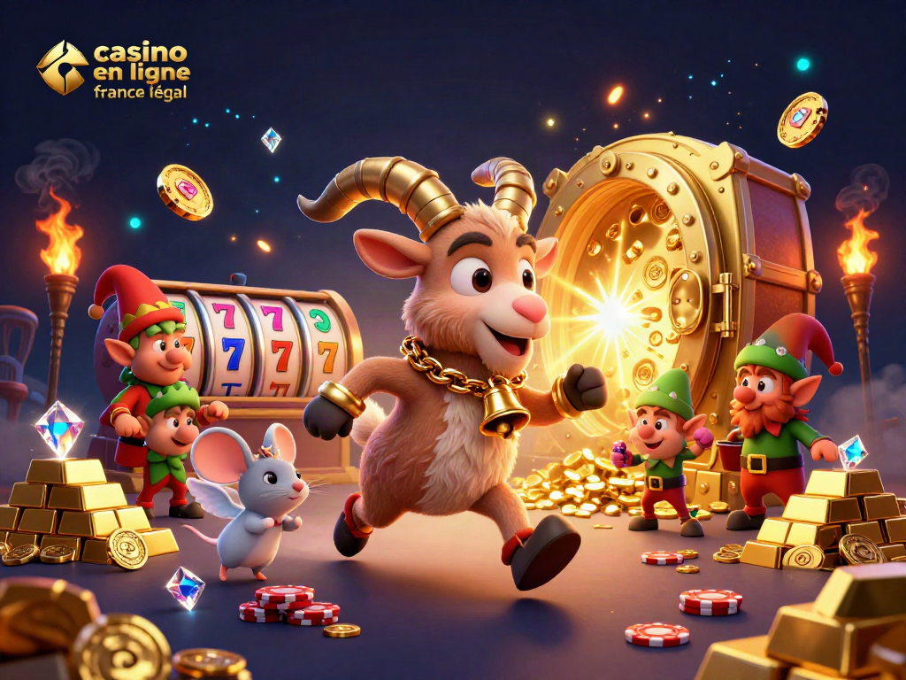 Jouez au casino en ligne france légal avec des personnages festifs dans un décor captivant.