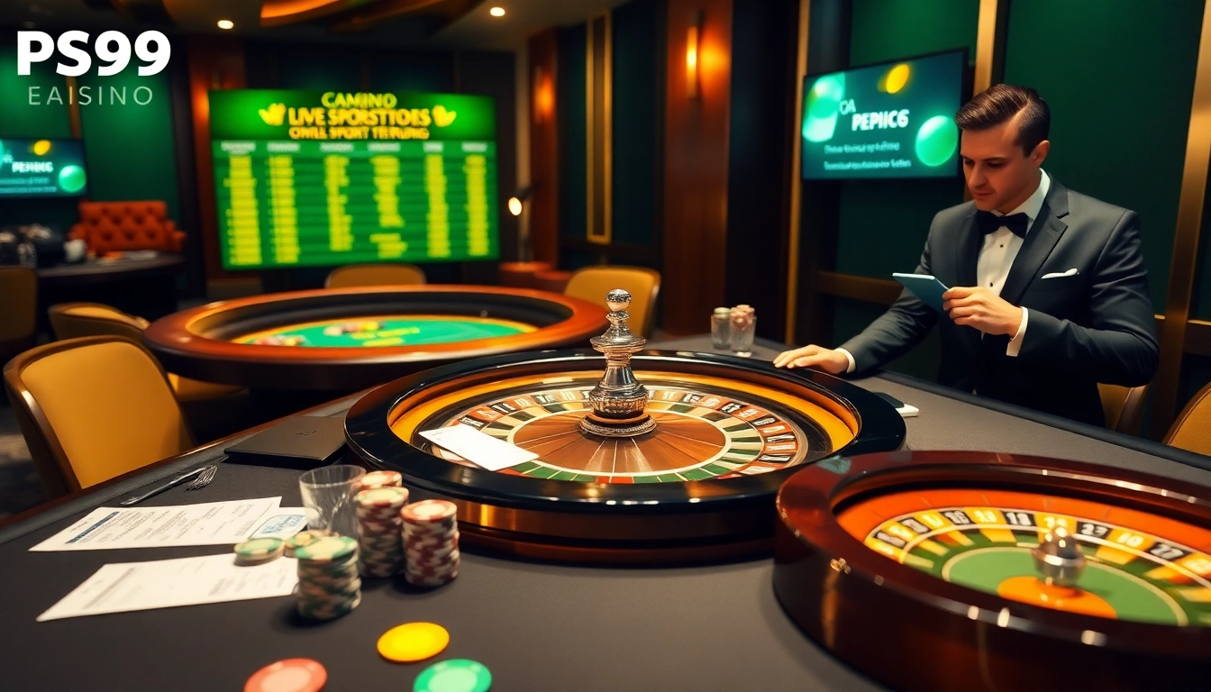 Experience thrilling PS99 thể thao action at an upscale casino with engaging games and betting excitement.