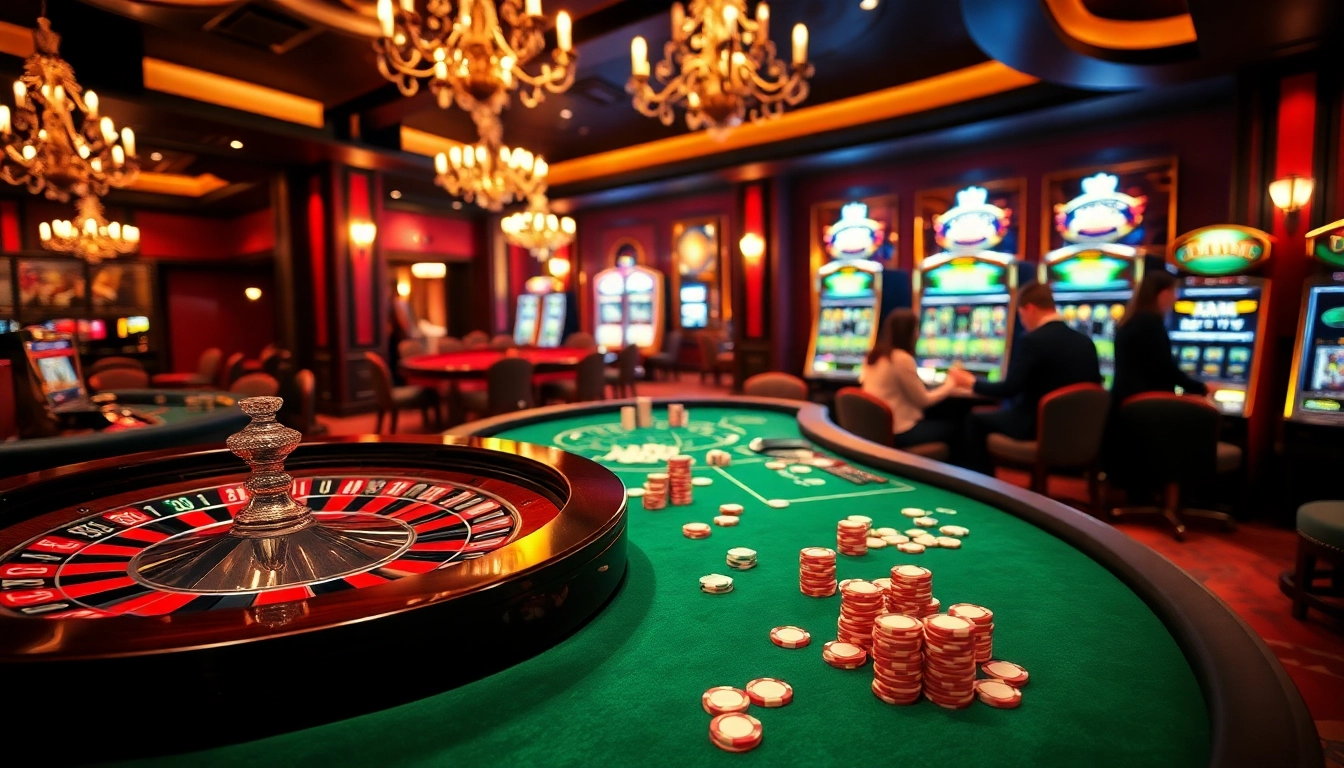 Jeux passionnants sur un site de casino en ligne avec une roulette vibrante et de l'action au poker.