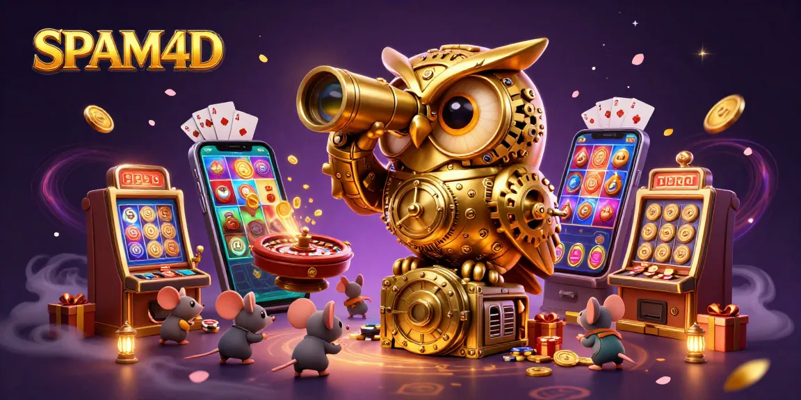 SPAM4D menawarkan permainan slot online dan patung emas di kasino.