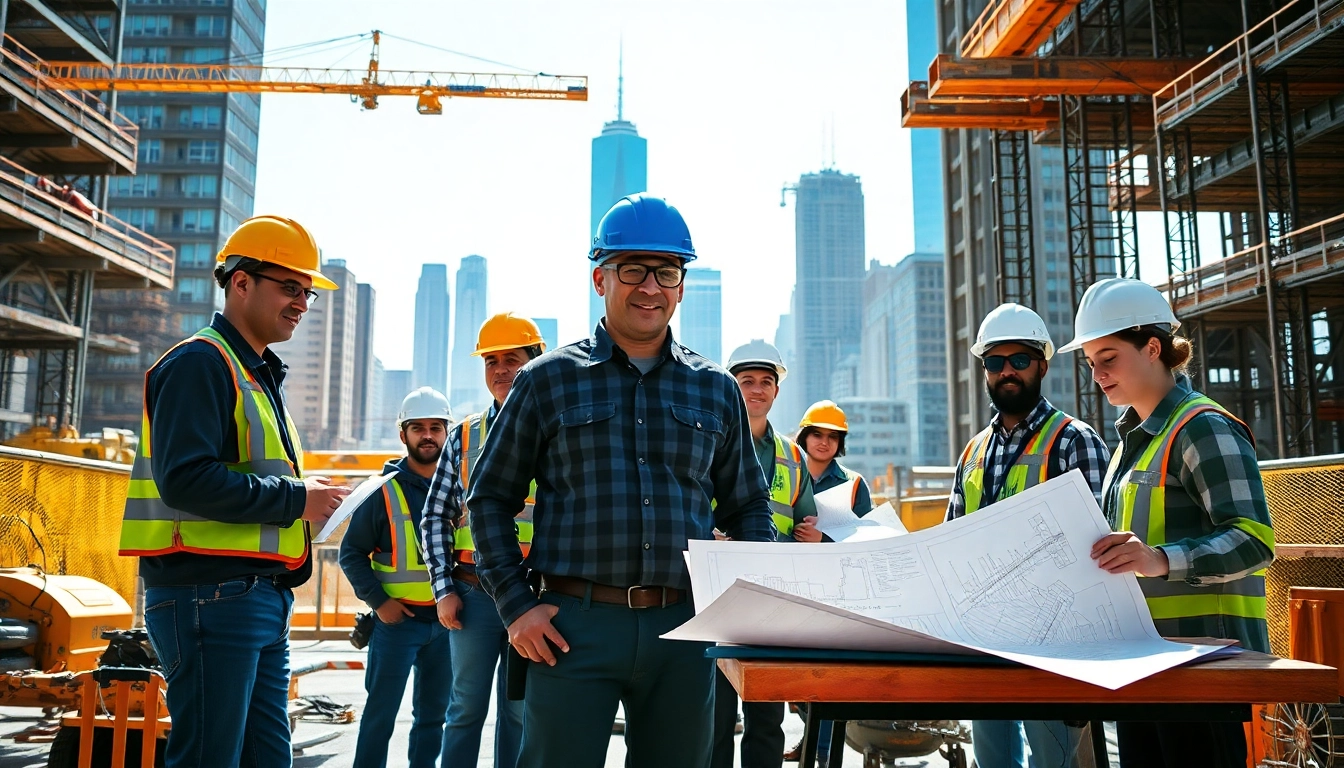 Showcasing a team of professionals working on a New York City Commercial General Contractor project.