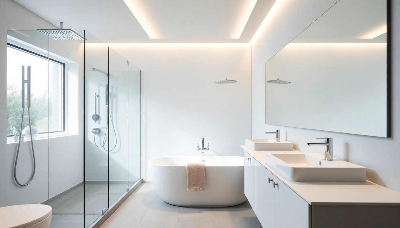 Entdecken Sie die stilvollen Produkte der Sonni sanitär GmbH in einem eleganten Badezimmer.