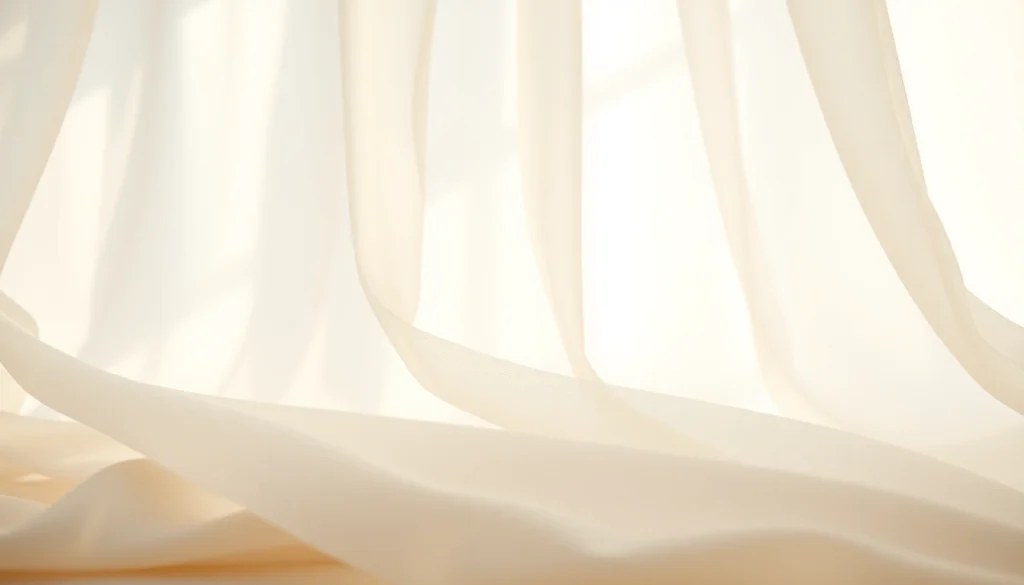 Het mousseline-stof mooi vastgelegd in zachte pastelkleuren met een luchtige sfeer.