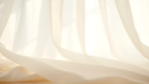 Het mousseline-stof mooi vastgelegd in zachte pastelkleuren met een luchtige sfeer.