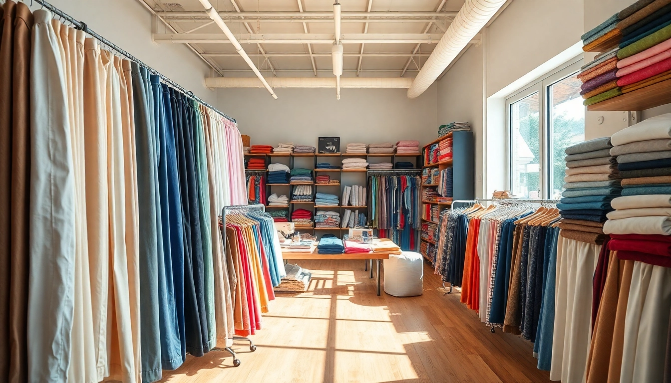 Bezoek de stoffenwinkel en ontdek een breed assortiment stoffen met unieke patronen.