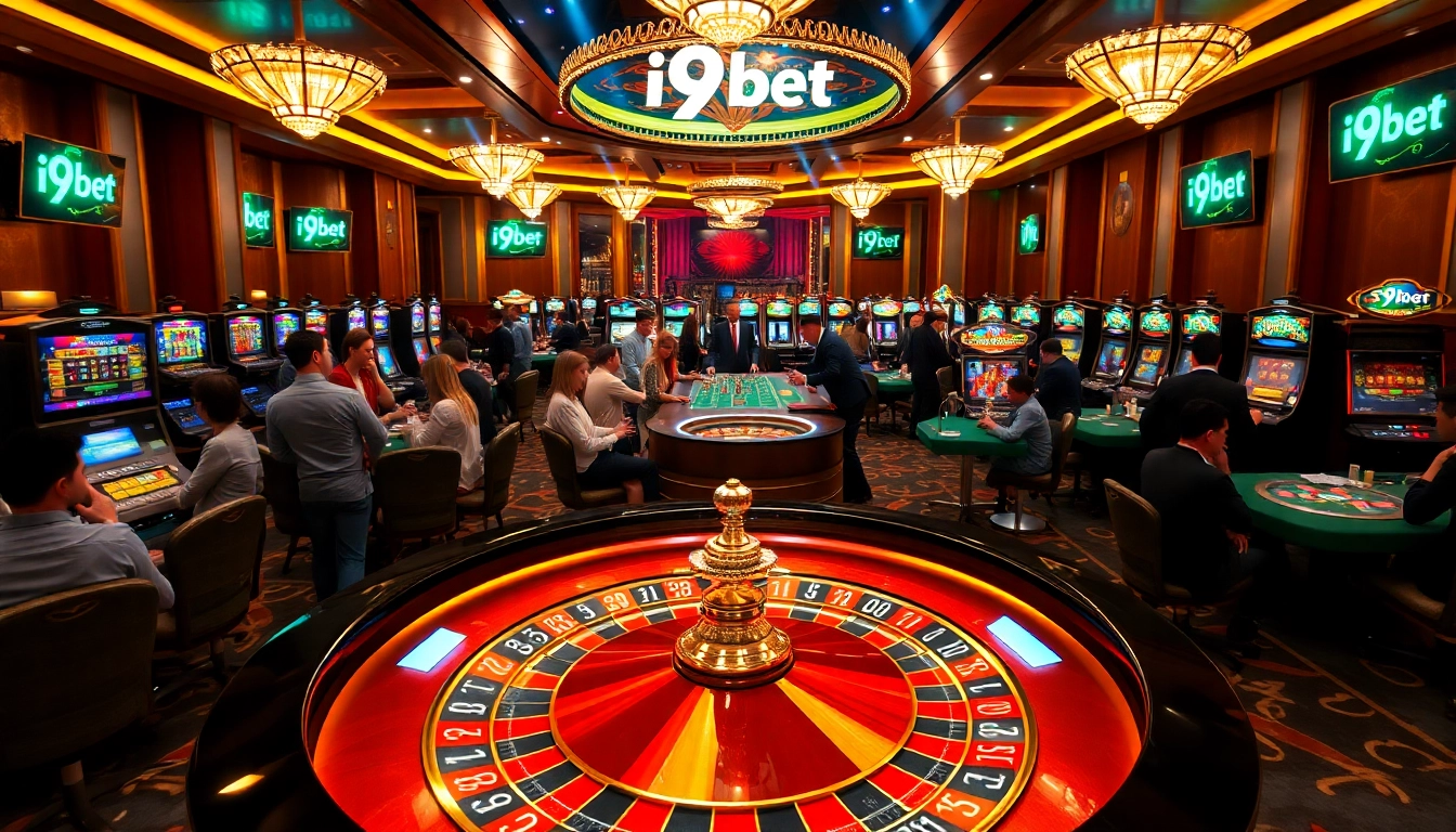 Experience the thrill of winning with i9bet at a luxurious casino table.