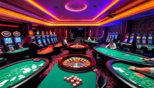 Experience thrilling gaming action at https://xx88.nl/ with vibrant casino tables and excited players.