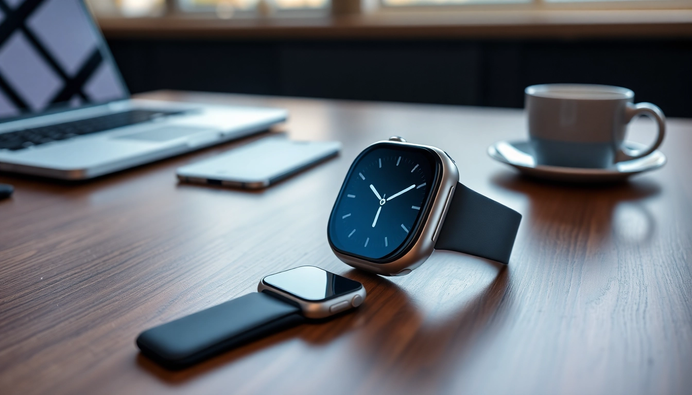 Usando el Apple Watch Series 9 en una pantalla minimalista con luz brillante.
