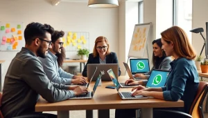 在现代办公环境中，专业人士使用 WhatsApp网页版进行协作。