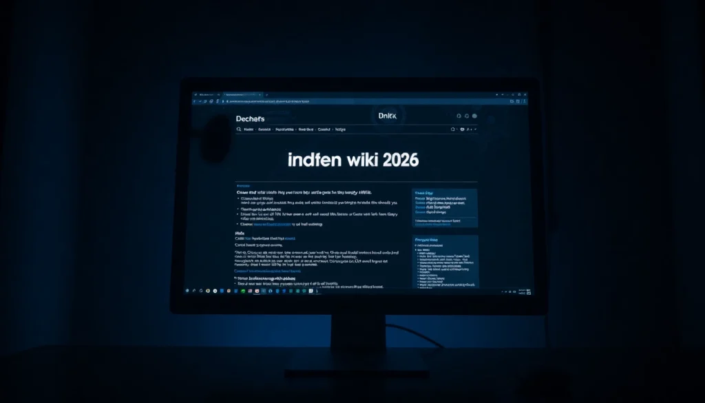 Explore the hidden wiki 2026 interface along with mysterious dark web links on a computer screen.