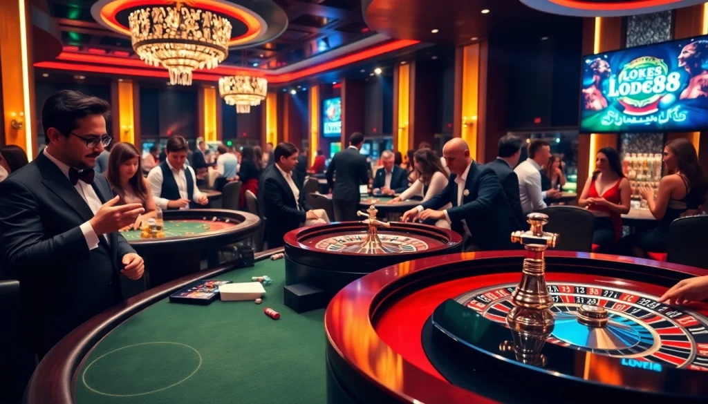 Experience high-stakes play at https://lode88uk.com/ with vibrant casino tables and professional dealers.