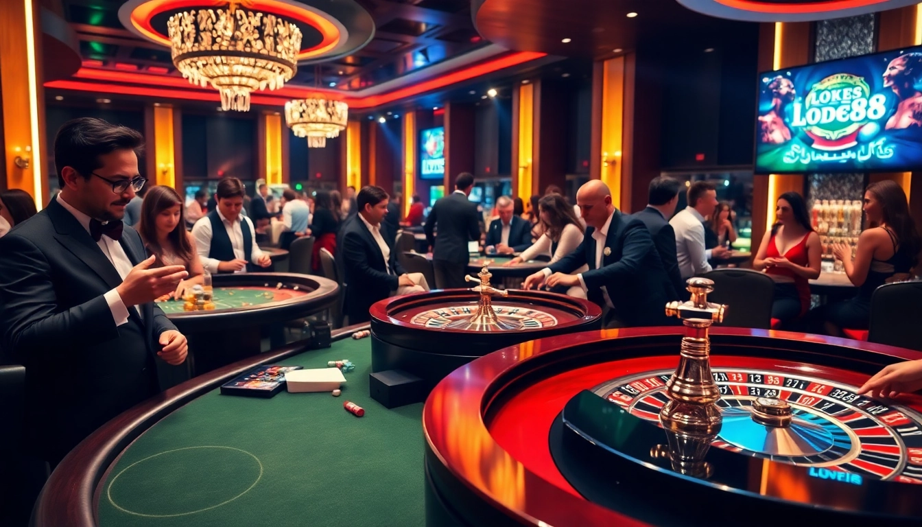 Experience high-stakes play at https://lode88uk.com/ with vibrant casino tables and professional dealers.
