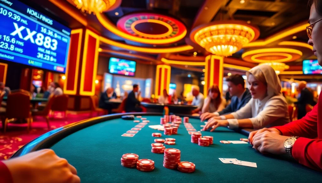Players strategizing at a vibrant casino table, discovering opportunities at https://xx88.nl/ while enjoying the thrill of the game.