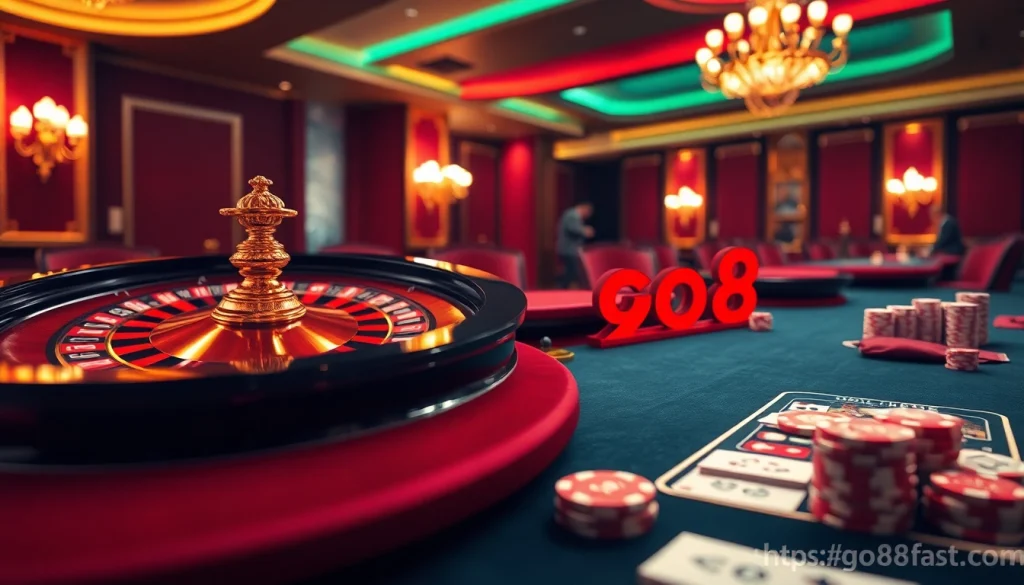 Experience the thrill of gaming at https://go88.fast/ with vibrant roulette tables and poker action.