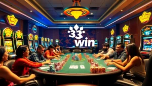 Experience the excitement of 33win with thrilling casino games and vibrant gaming atmosphere.