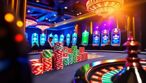 Experience the thrill of the top club casino with lively poker and slot games in vibrant colors.