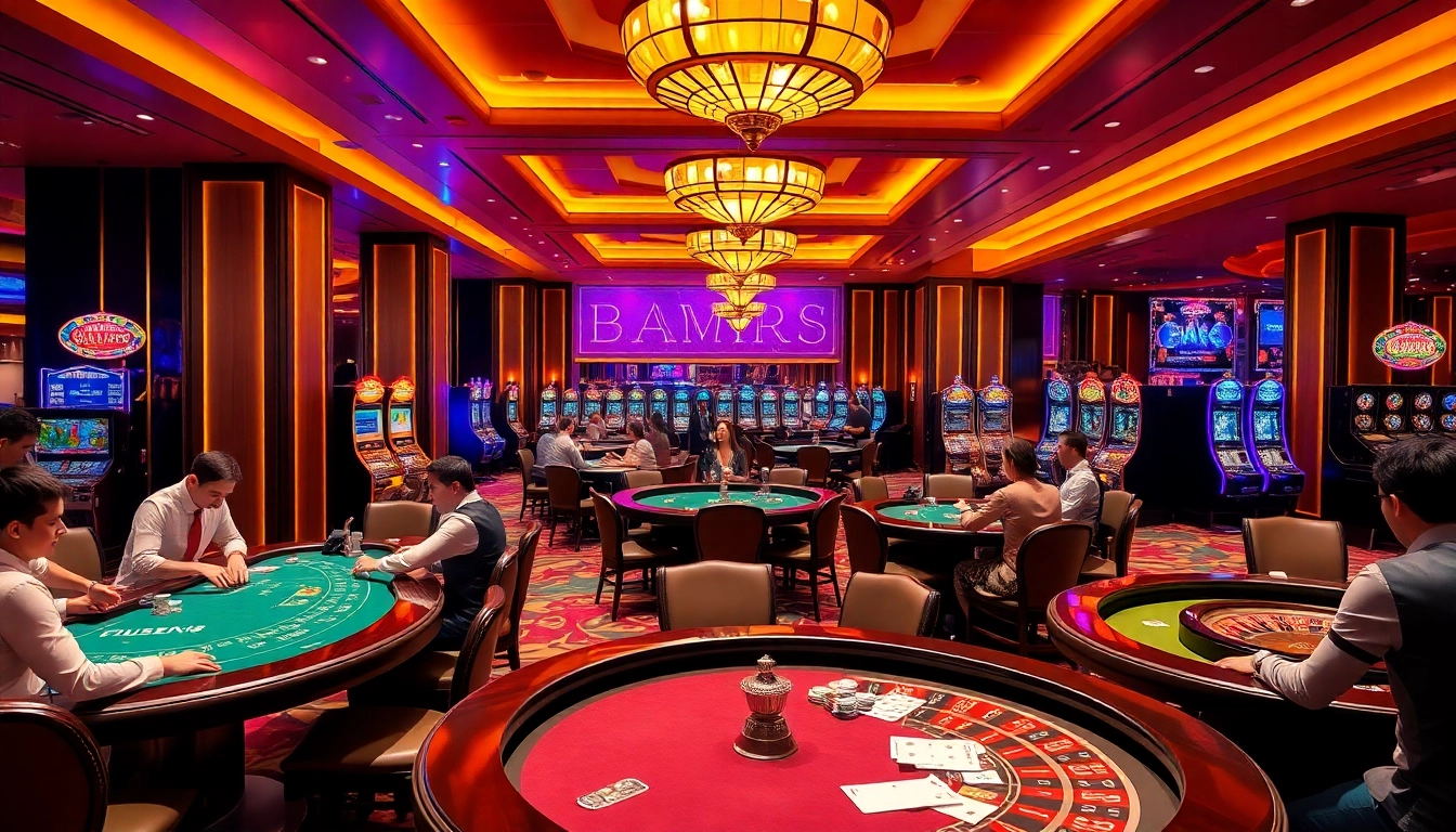 Người chơi đang tận hưởng một trò chơi thú vị tại cg79 casino, được bao quanh bởi những gam màu rực rỡ và bầu không khí nhộn nhịp.