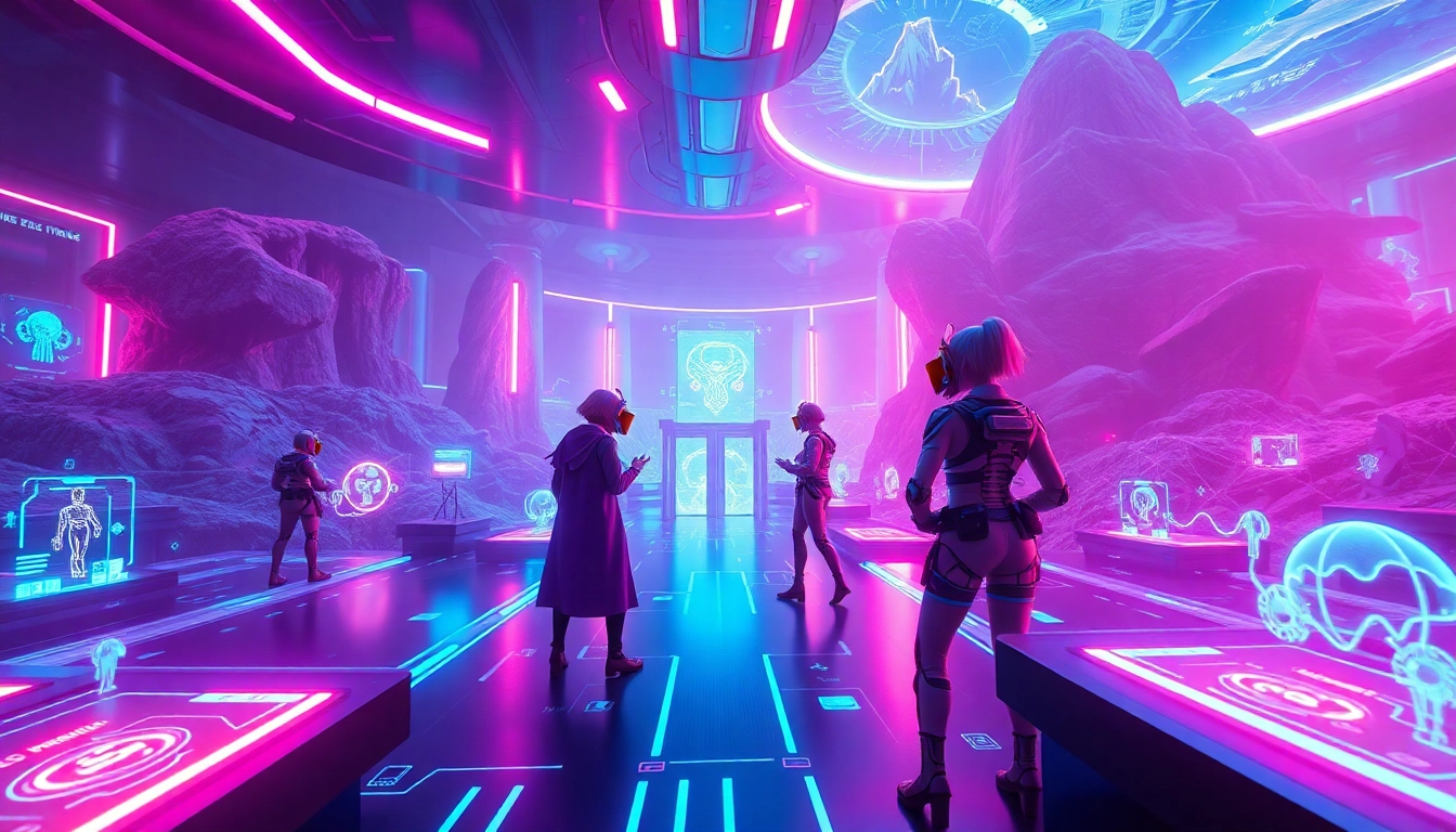 Exciting gameplay in a vibrant AI gaming environment highlighting porn games ai technology.