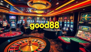 Experience the thrill of high-stakes gaming at the good88 casino, featuring vibrant tables and exciting gameplay.