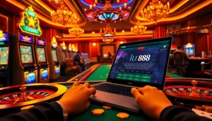 Experience the thrill at u 888 online casino with vibrant gaming scenes.